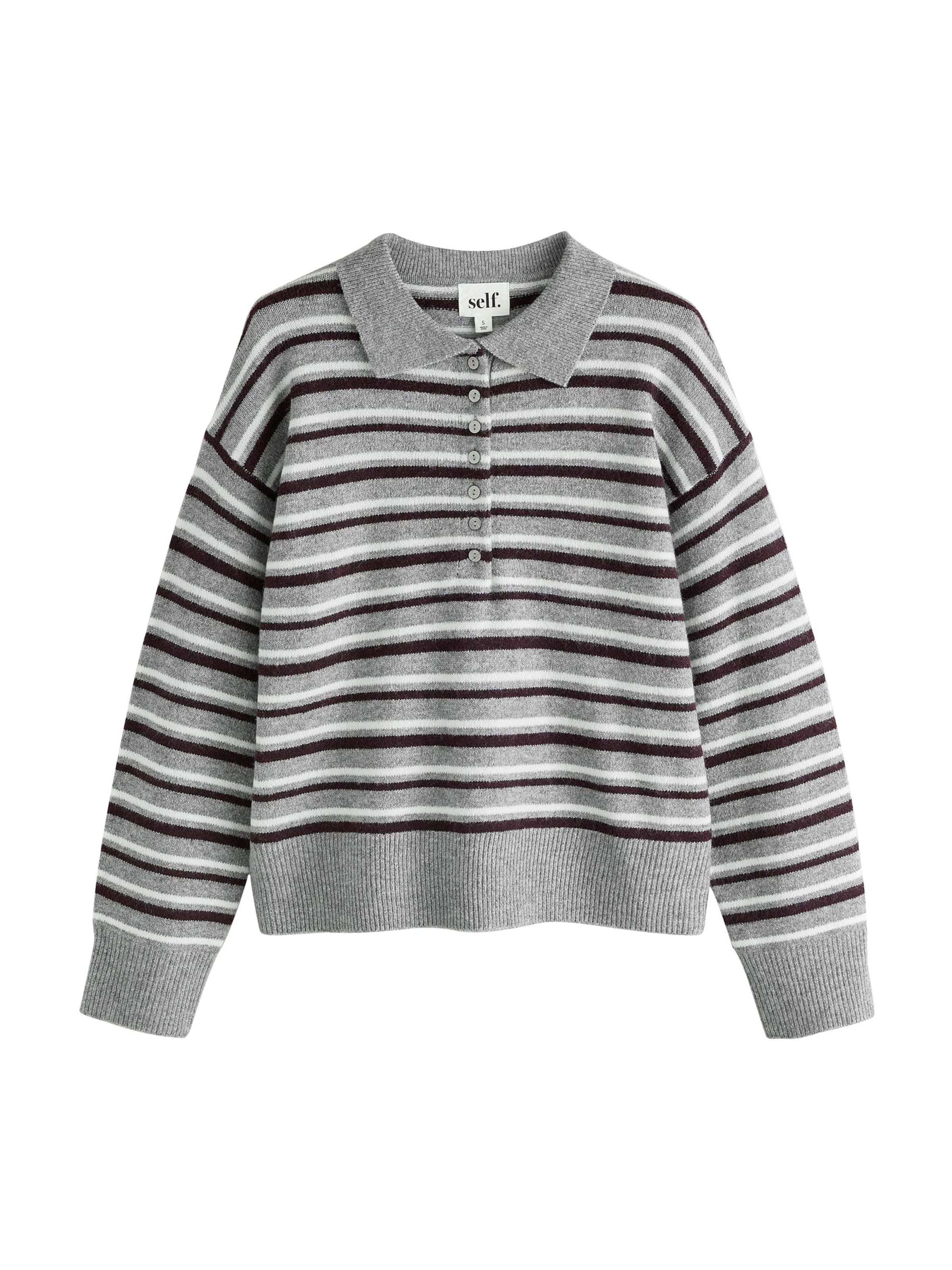 Pullover di self. in grigio: frontale