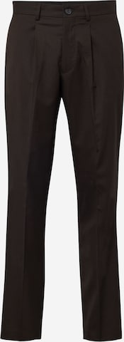 SELECTED Παντελόνι πλισέ 'SLHBLAKE' σε καφέ: μπροστά