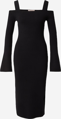 Twinset - Vestido de punto en negro: frente