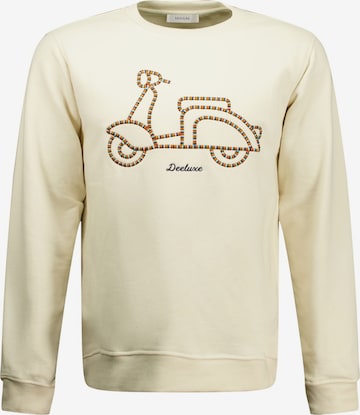 Sweat-shirt 'RAVON' Deeluxe en beige : devant