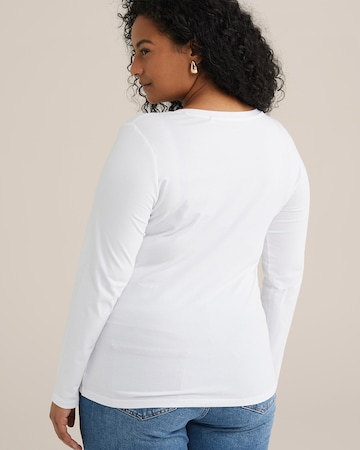 T-shirt WE Fashion en blanc