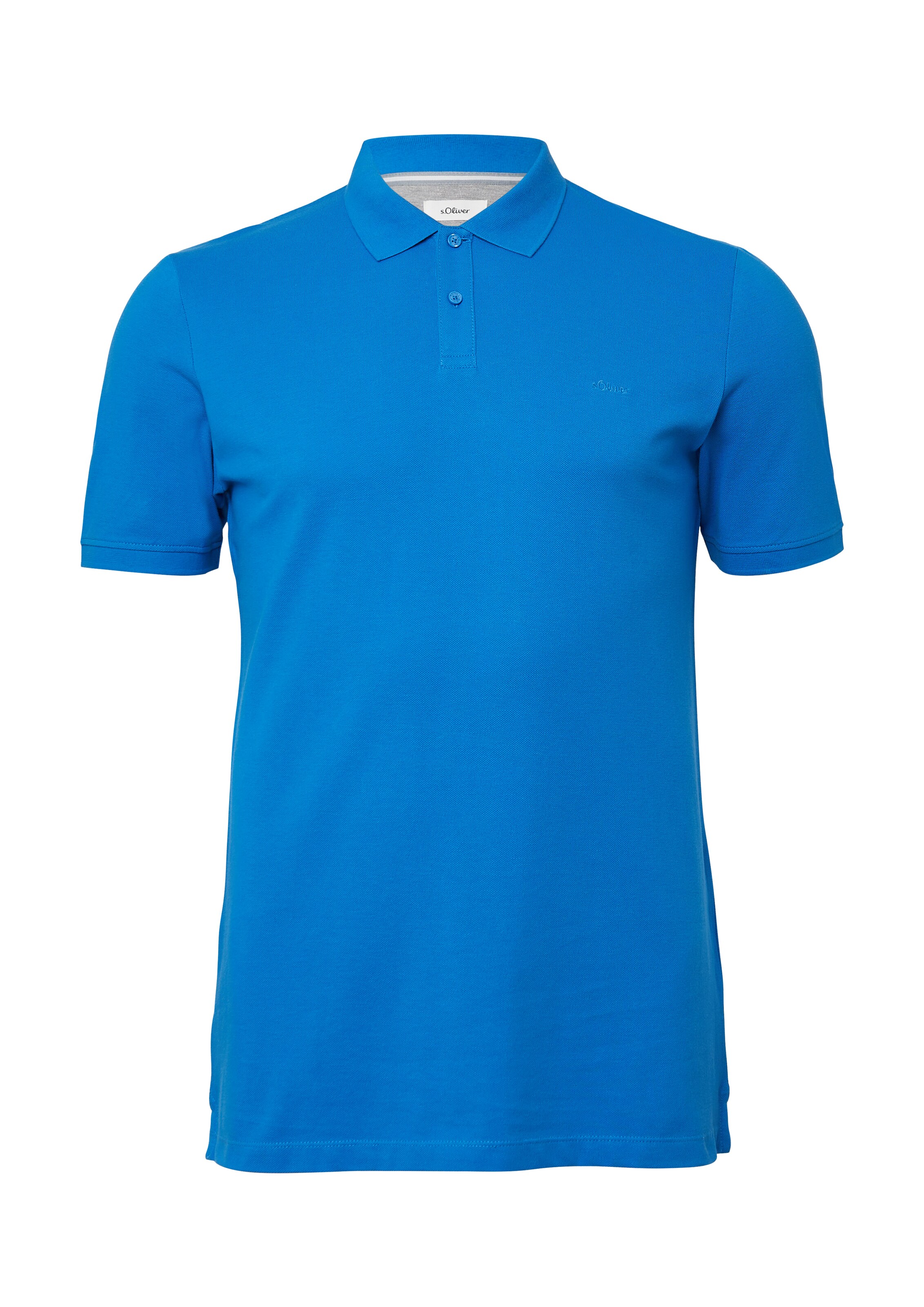 s.Oliver Men Tall Sizes Shirt in Blue: front