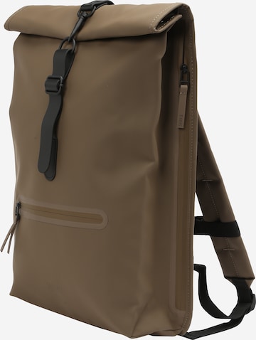 RAINS Backpack in Brown: front