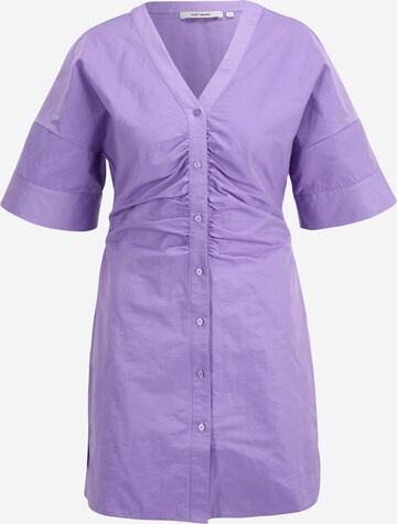 Oval Square Shirt Dress 'Shot' in Purple: front