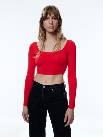 EDITED Shirt 'Nane' in Rood: voorkant