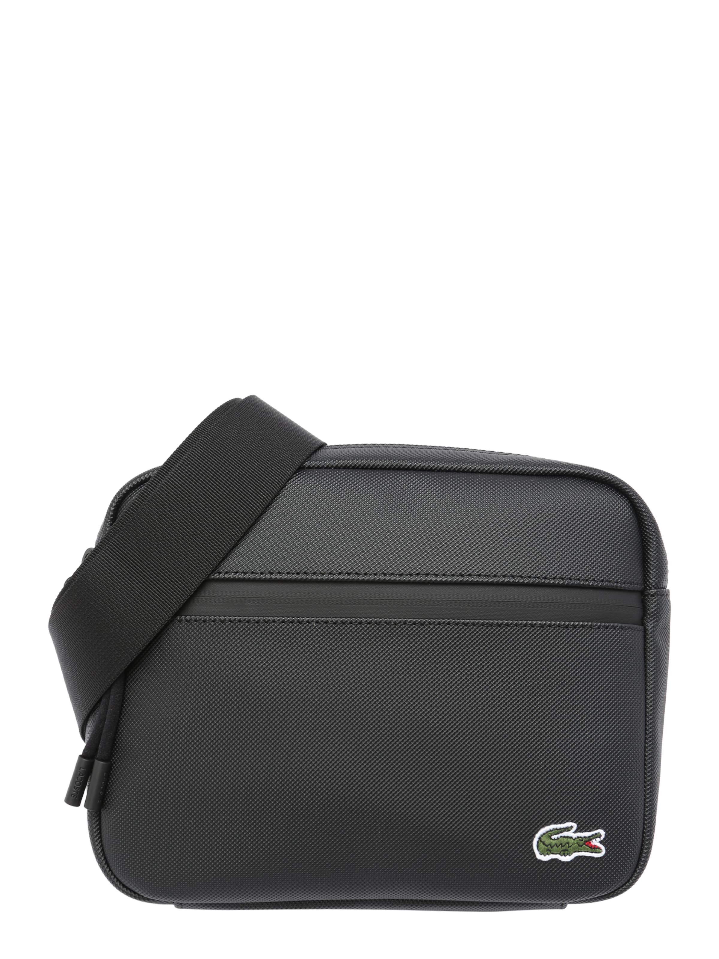 LACOSTE Crossbody Bag in Black: front
