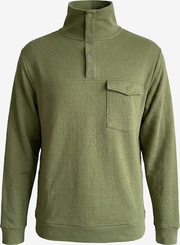 FORSBERG Sweatshirt 'Fremmson Sweatshirt' in Grün: Vorderseite