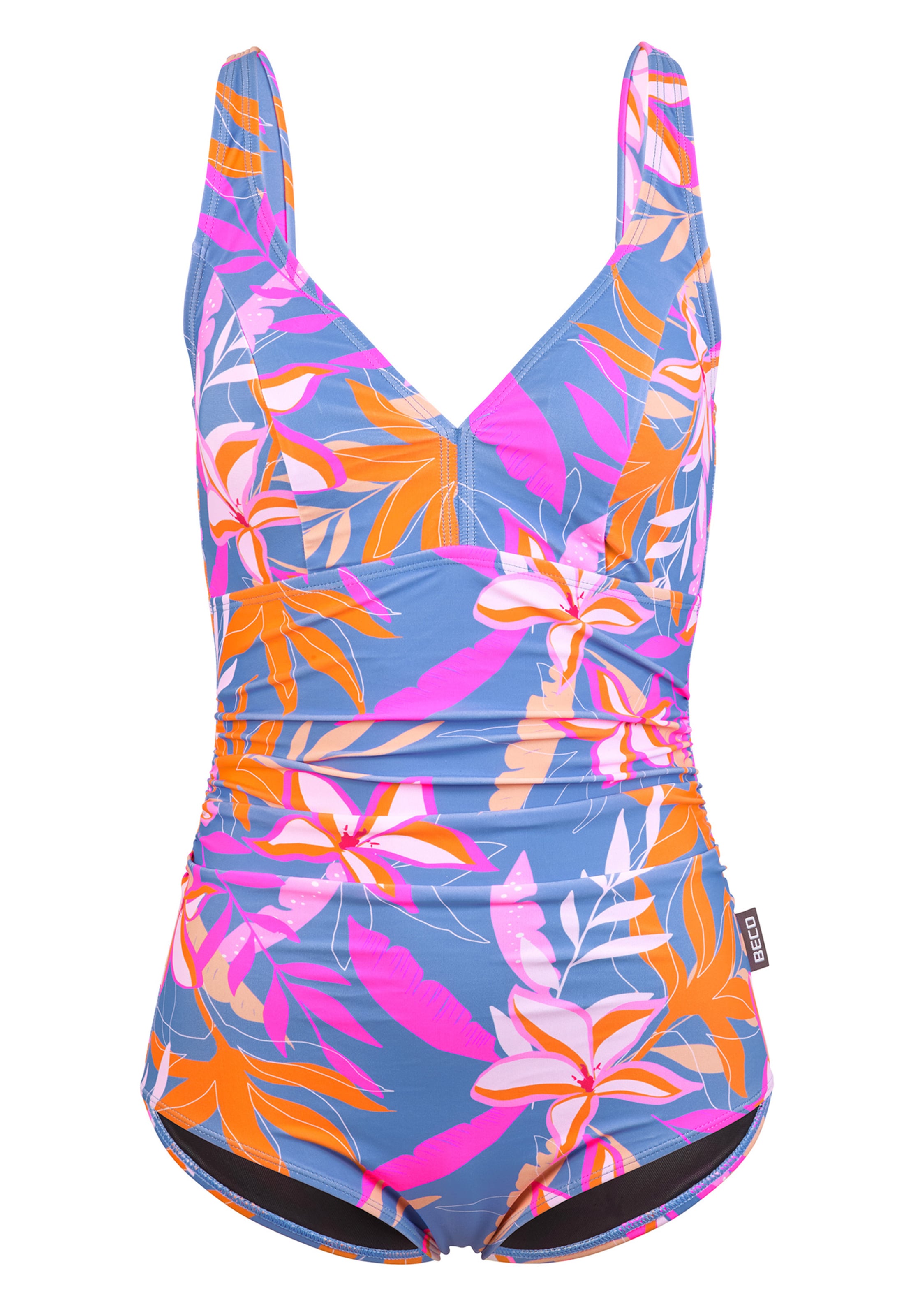 Maillot de bain 'Tropical Flowers' BECO the world of aquasports en bleu : devant