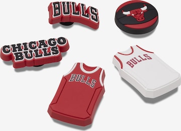 Crocs Jibbitz 'NBA Chicago Bulls' in Rot: predná strana