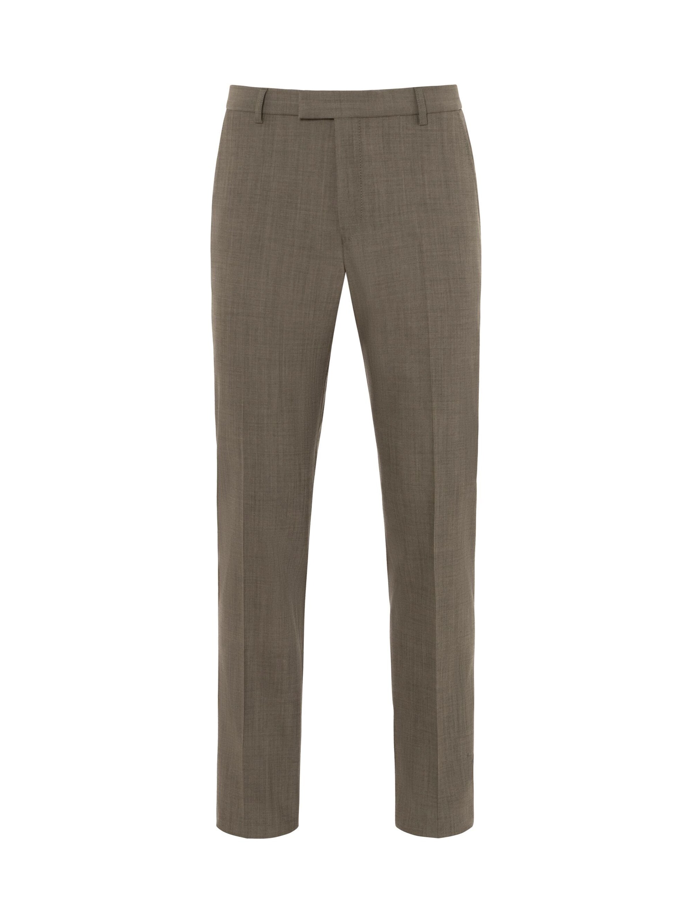 Regular Pantalon 'MARIO' BENVENUTO en gris : devant