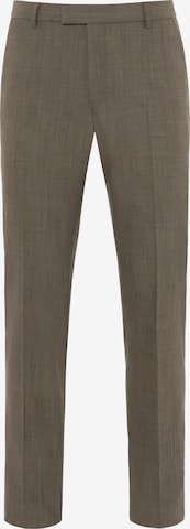BENVENUTO Regular Pleated Pants 'MARIO' in Grey: front