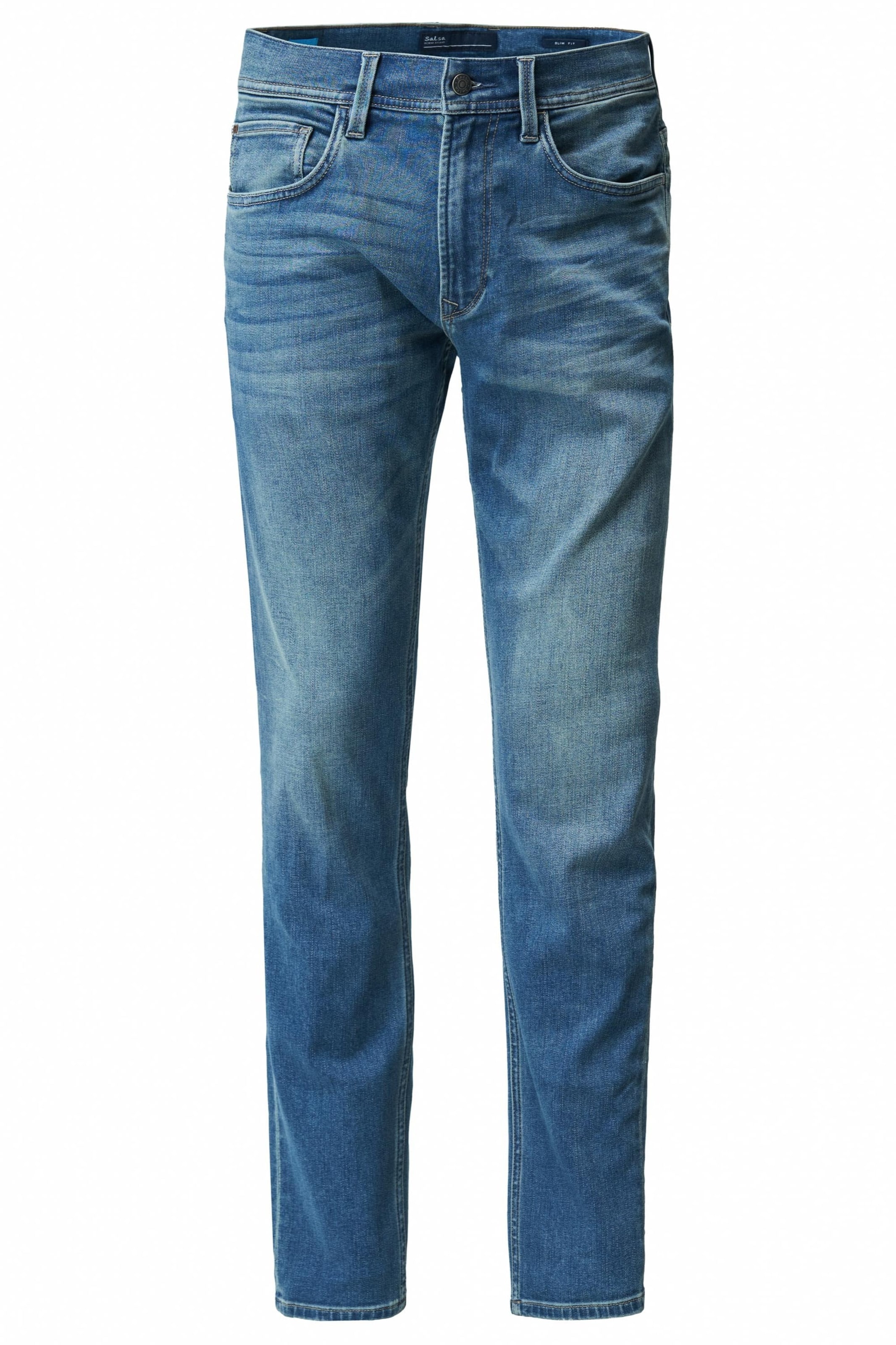 Salsa Jeans Regular Jeans in Blauw: voorkant