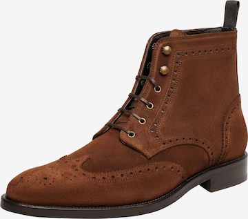 Henry Stevens Lace-Up Boots 'Murray' in Brown: front