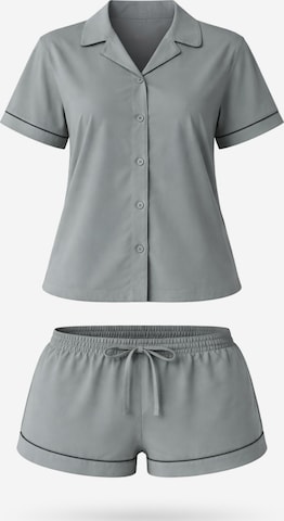 LEAFLETIC Korte pyjama 'Leafletic Women’s Night Wear Short Set' in Groen: voorkant