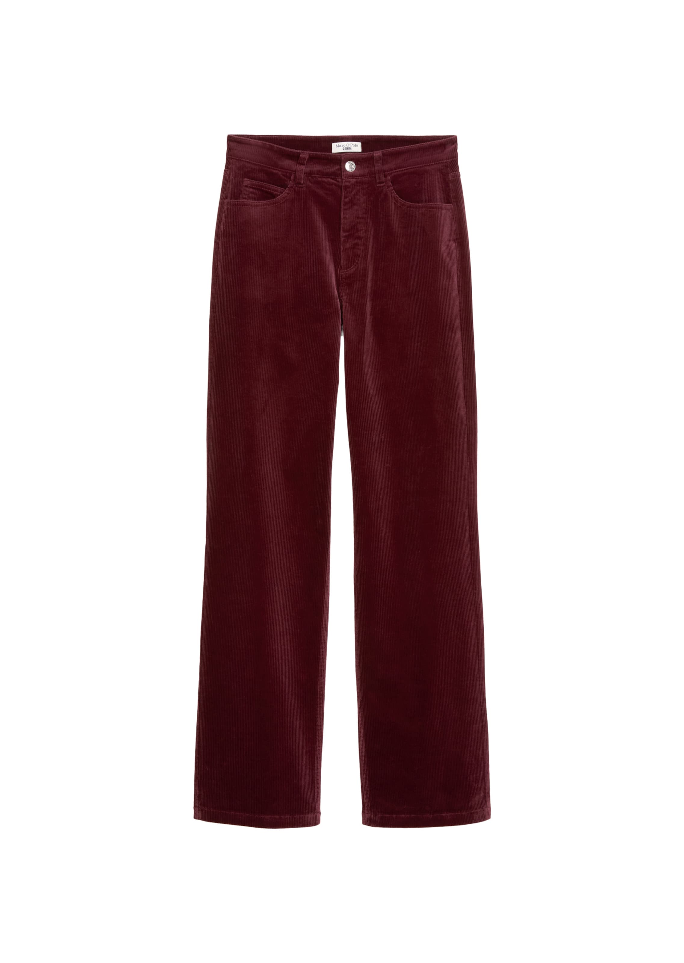 Marc O'Polo DENIM Wide leg Broek 'Tomma' in Rood: voorkant