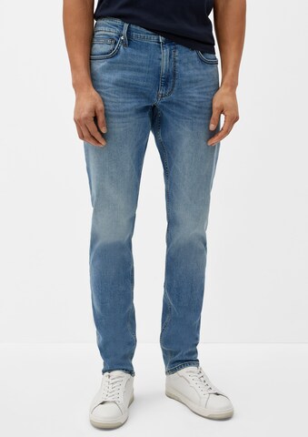 s.Oliver Slimfit Jeans in Blauw: voorkant