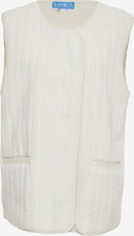 SANIKA Knitted Vest in White: front