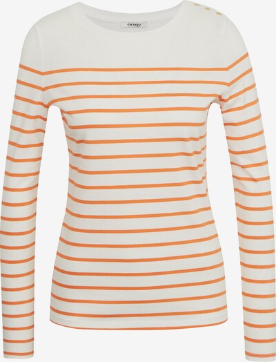 Orsay Shirt in orange / weiß, Produktansicht