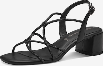 Tamaris Sandale in Schwarz: Vorderseite
