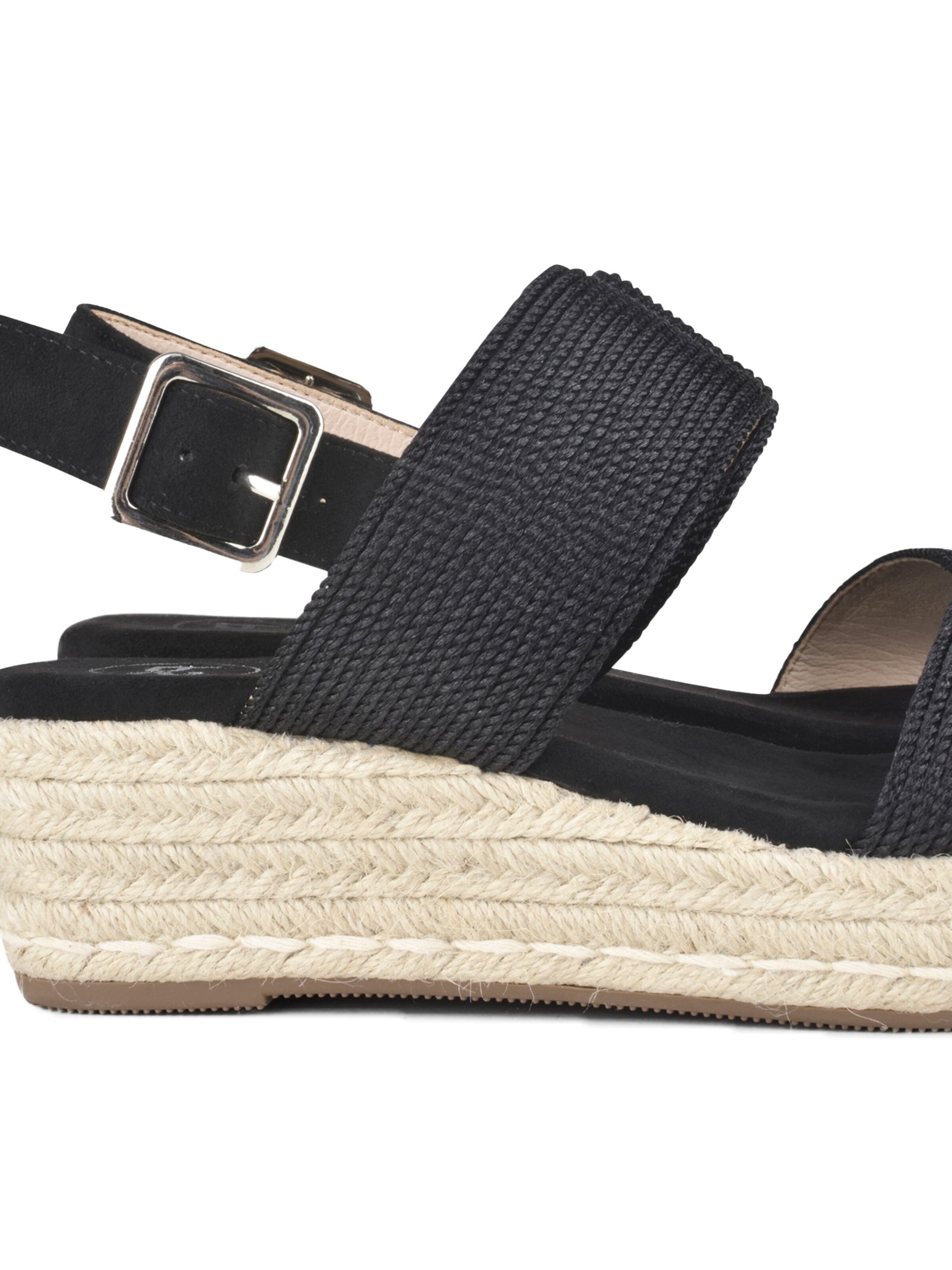 Sandales à lanières 'CETO' POSH by Poelman en noir