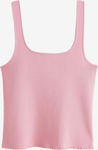 Next Top z dzianiny w kolorze różowy: przód