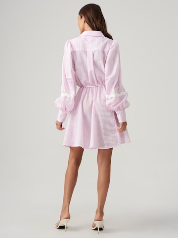 Robe-chemise 'YULI' The Fated en rose : derrière