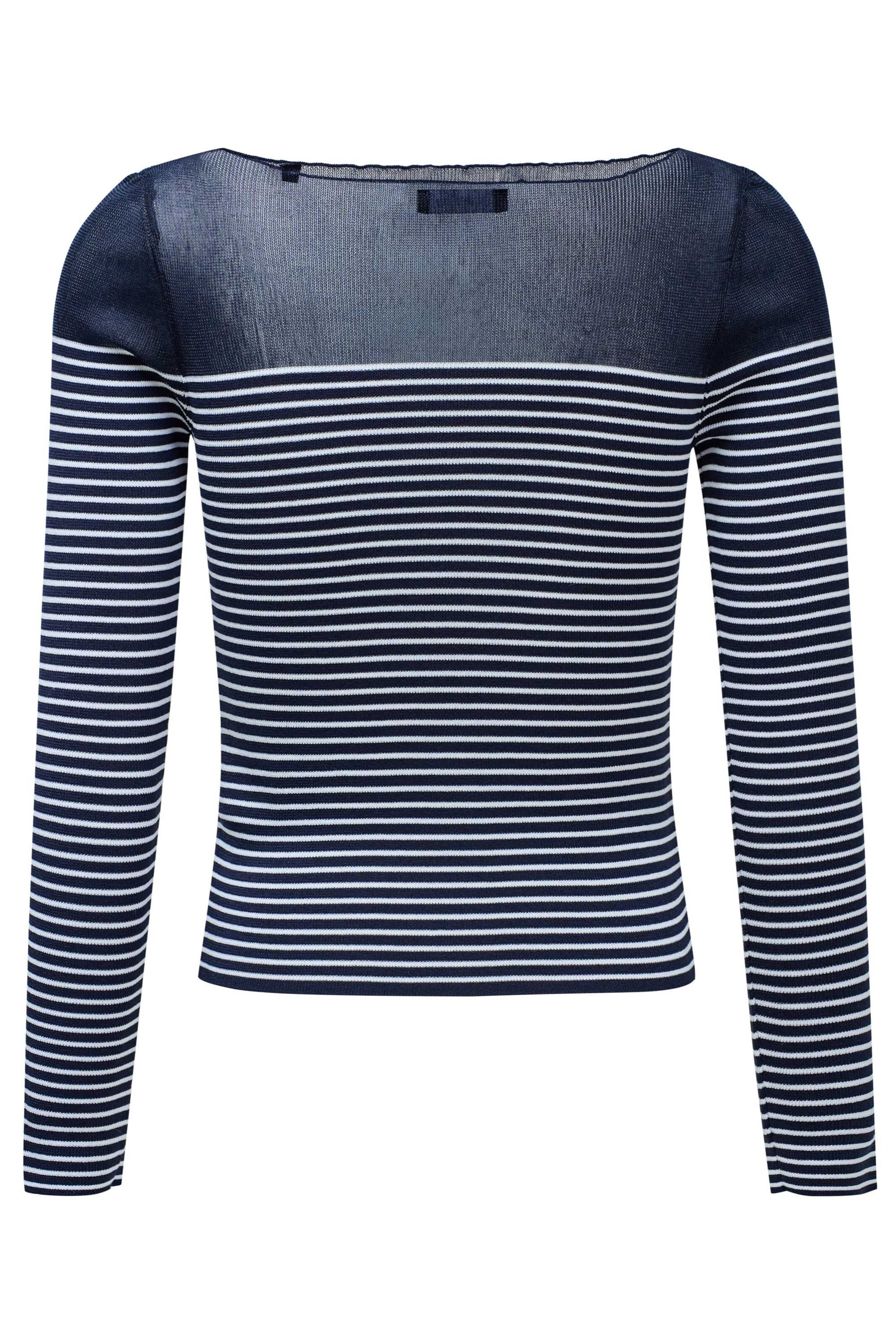 Salsa Jeans Pullover 'Trasparenz' in Blau