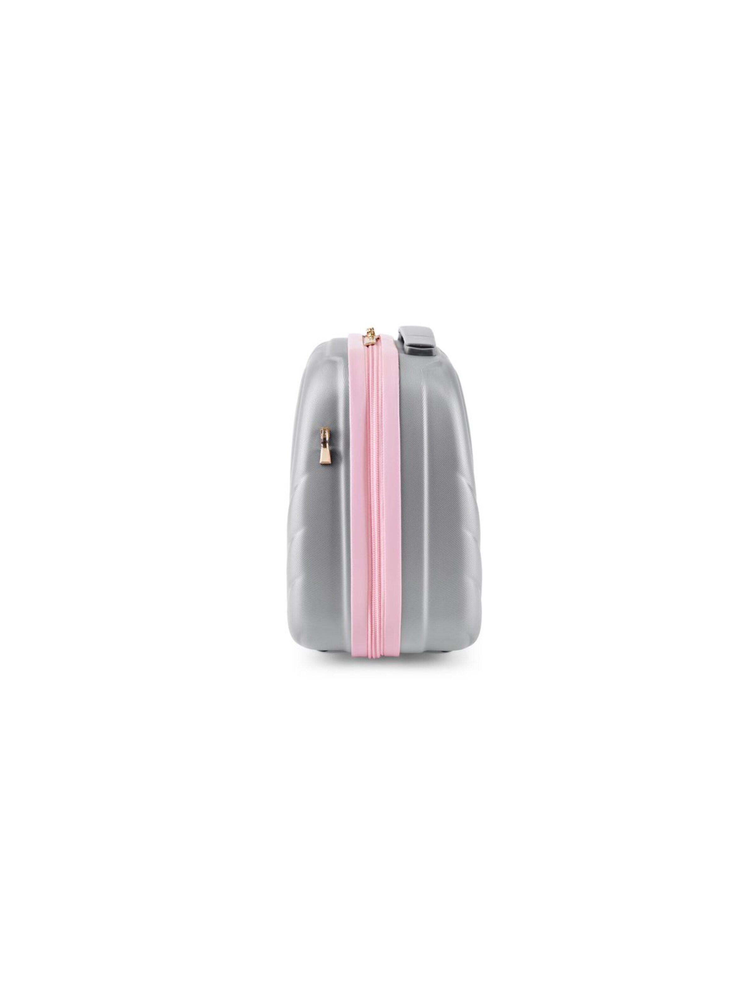 Braccialini - Bolsa de maquillaje 'Matelassé' en plata