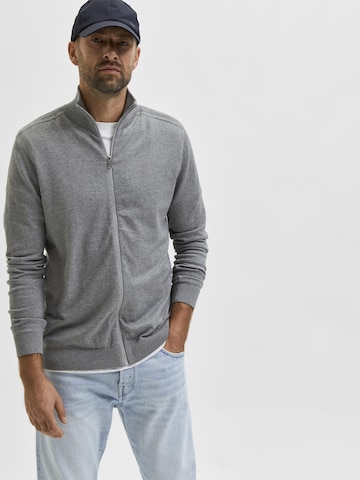 SELECTED HOMME Regular fit Knit Cardigan 'Berg' in Grey