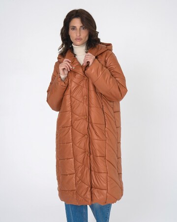 FRESHLIONS Winter coat in Brown: front