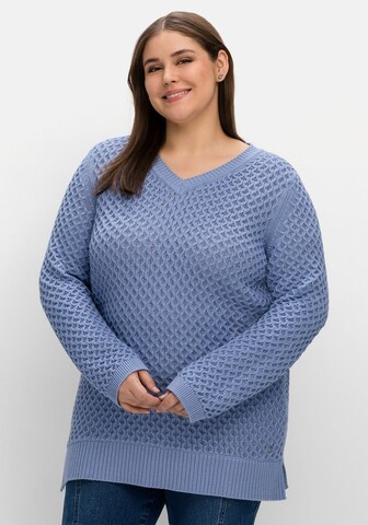 Pull-over SHEEGO en bleu : devant