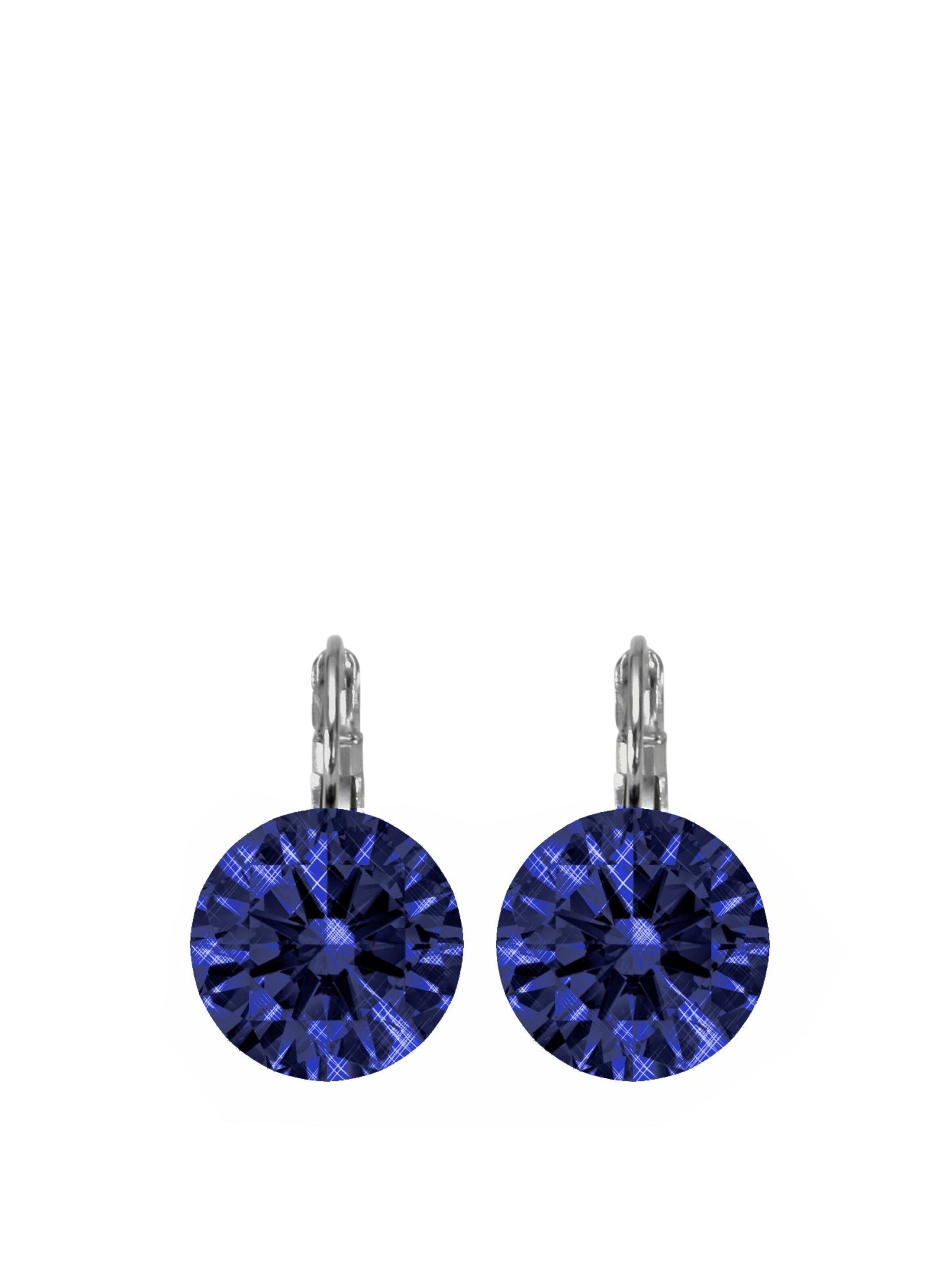 COLLEZIONE ALESSANDRO Earrings 'München' in Blue: front