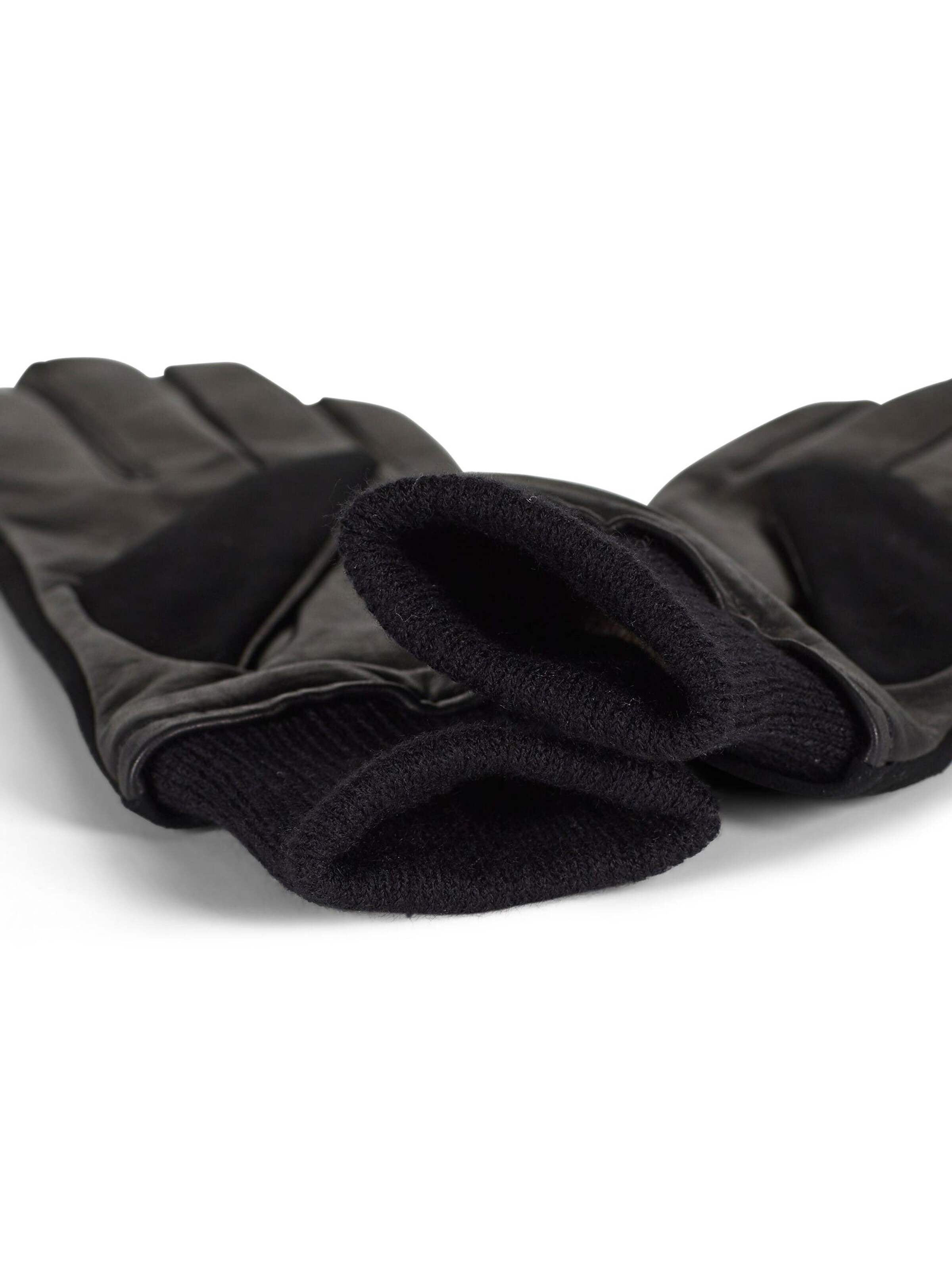 Howard London Vingerhandschoenen 'Leah' in Zwart