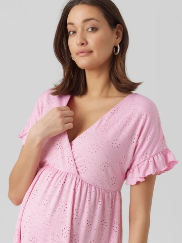 MAMALICIOUS Shirt 'Dinne' in Roze