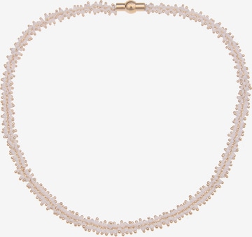 Leslii Necklace in Beige: front