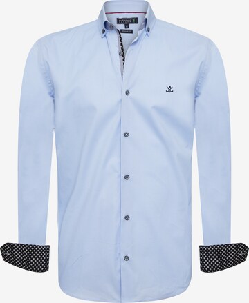 Sir Raymond Tailor Regular fit Button Up Shirt 'Lachows' in Blue: front