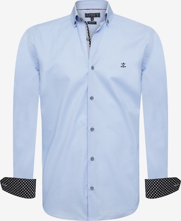 Coupe regular Chemise 'Lachows' Sir Raymond Tailor en bleu : devant