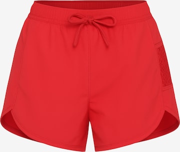 Shorts de bain C&City en rouge : devant