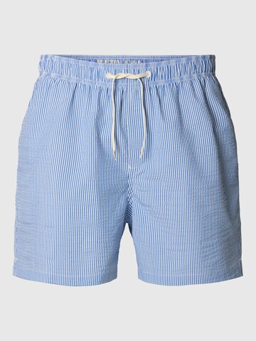 Shorts de bain SELECTED HOMME en bleu : devant