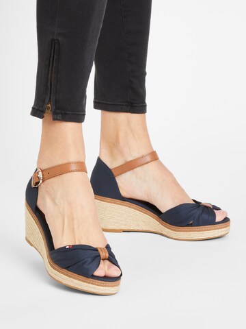 TOMMY HILFIGER Sandals 'Elba' in Blue: front