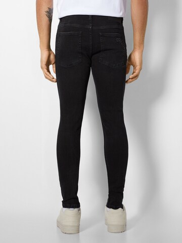 Bershka Skinny Farmer - fekete