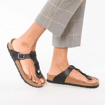 BIRKENSTOCK Σαγιονάρες διχαλωτές 'Gizeh' σε μαύρο