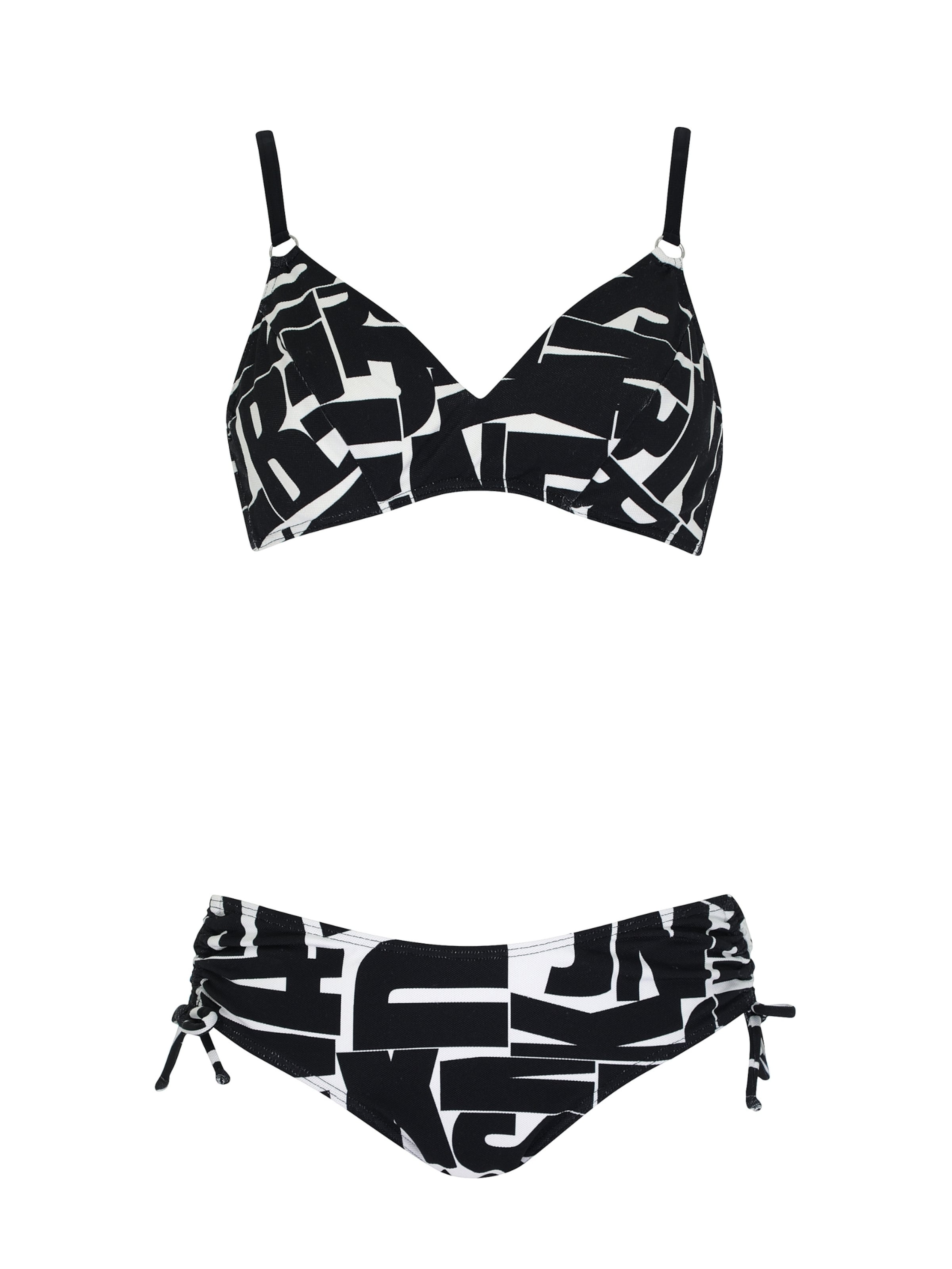 Triangle Bikini OLYMPIA en noir : devant