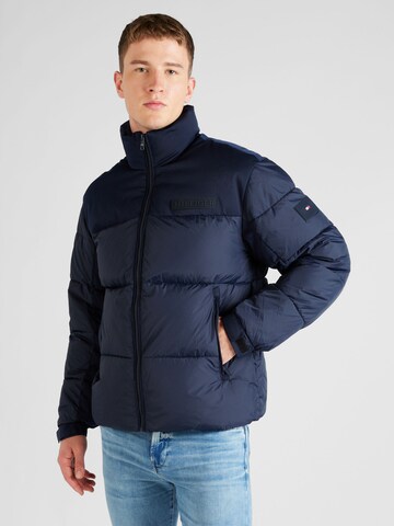 TOMMY HILFIGER Winterjas 'New York' in Blauw: voorkant