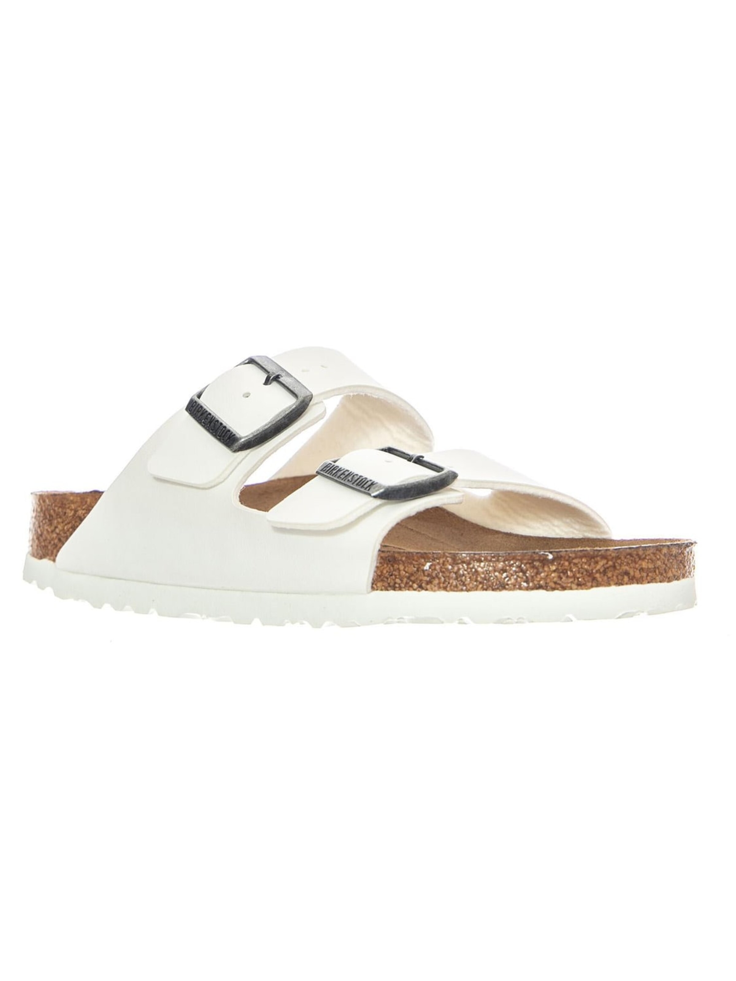 Sandales 'Arizona Birko Flor Narrow Fit' BIRKENSTOCK en blanc