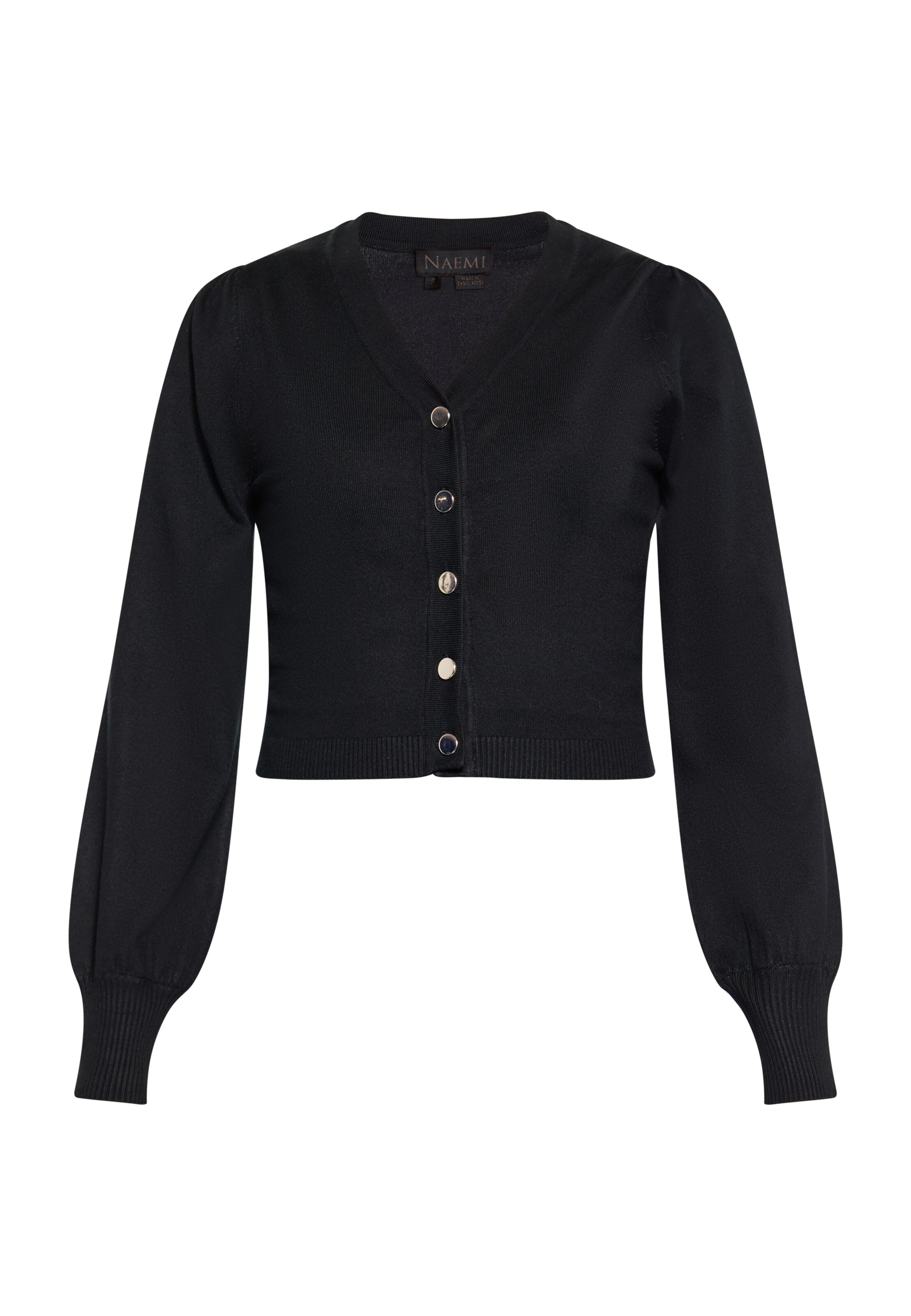 NAEMI Вязаная кофта в Черный: спереди