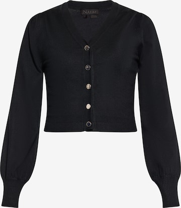 NAEMI Knit Cardigan in Black: front