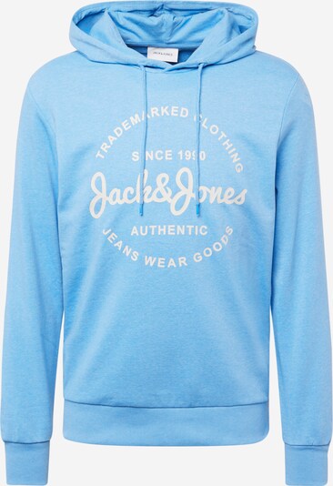 JACK & JONES Sweatshirt 'FOREST' em azul claro / branco, Vista do produto
