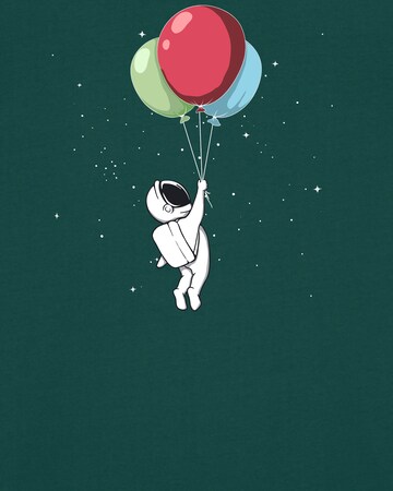 T-Shirt ' Little Balloon Astronaut ' Watapparel en vert