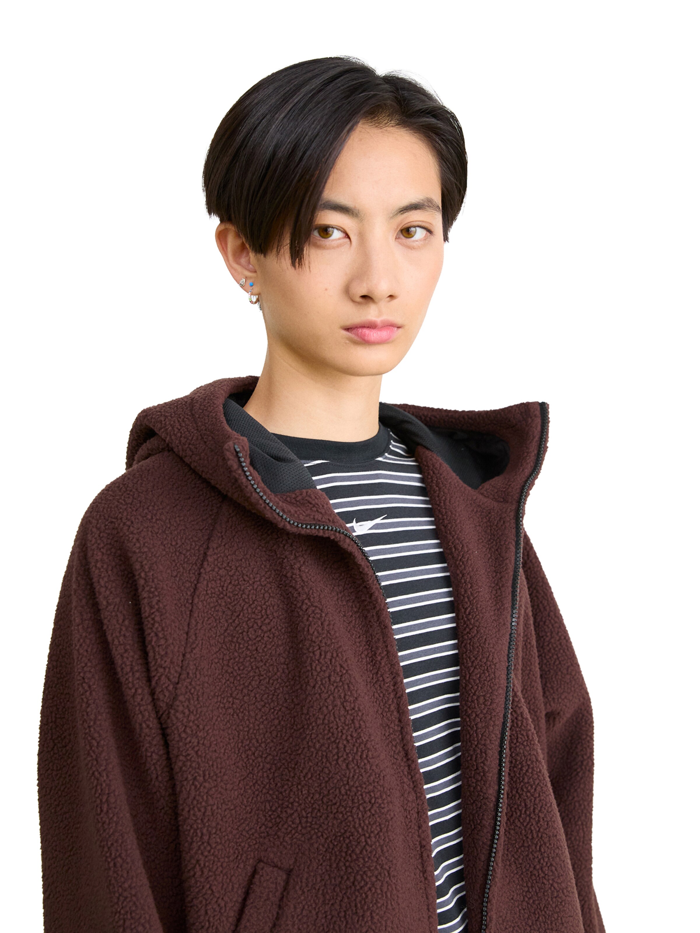 Carhartt WIP Ζακέτα φλις 'Helix' σε καφέ